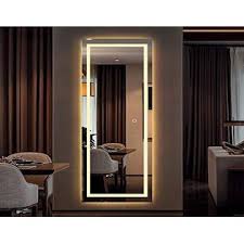 See more ideas about floor mirror, full length floor mirror, house interior. Miruo Led Full Length Mirror Wall Mounted Lighted Floor Mirror Dressing Mirror Make Up Mirror Bathroom Bedroom Living