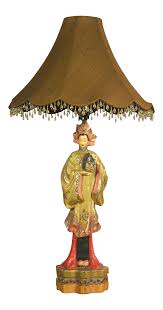 Vintage Asian Lady Figural Table Lamp Circa 1940s On Chairish Com Lamp Asian Lamps Table Lamp