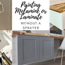 Once the primer is completely dried and cured, as recommended on the primer label, it's time. Painting Melamine Or Laminate Cabinets Without A Paint Sprayer
