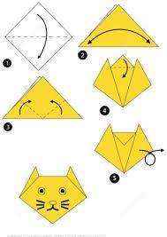 How To Make An Origami Cat Face Step By Step Instructions Paper Craft Origami Cat Origami Patterns Origami Cat Instructions