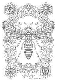 a3 coloring pages colors of life insect bee mandala coloriage lego