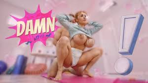 Ambers yoga titty tease workout