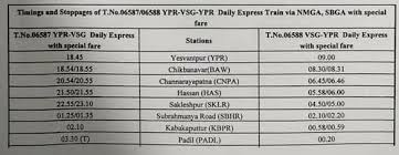 Regarding sbc can exp timings, this train departs at 09:30 pm from the source station to arrive at the destination station at 10:55 am. Karnataka Rail Users On Twitter New Train Soon Btw Yashwanthpur Vasco Via Kunigal Hassan Padil Bypass Udupi Karwar Vasco Date Of Introduction Will Be Notified Soon