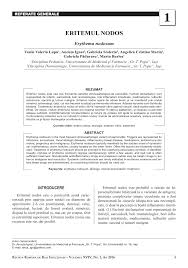 Imi cer scuze daca am postat in locul gresit ( afectiuni respiratorii copii) dar sunt noua si nu prea stiam unde sa merg pe site. Pdf Erythema Nodosum