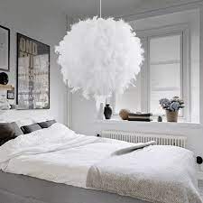 Lua Modern Feather Light Feather Lamp Bedroom Ceiling Light Bedroom Pendant