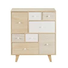 Konfigurationsbeispiele für schränke mit schubladen. Schrank Mit 8 Schubladen Aus Paulownienholz Maisons Du Monde Furniture Bathroom Design Luxury Corner Furniture