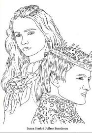 Game Of Thrones Coloring Page Sansa And Joffrey Coloring Pages Christmas Coloring Pages Colouring Pics