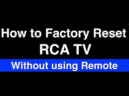 Television transmits images and audio while radio transmits only audio. Reset Rca Tv Without Remote Jobs Ecityworks