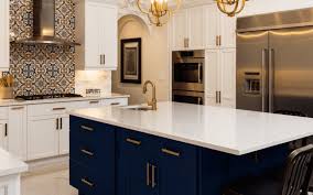 A kitchen is a room or part of a room used for cooking and food preparation in a dwelling or in a commercial establishment. 4 Reasons To Jump On The Navy Cabinet Kitchen Trend Nebs