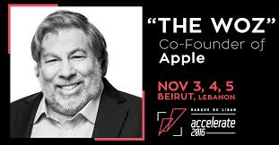 Calling our students: A conference with "the WOZ", co-founder of APPLE and  many others will be held at Form de Beirut. Event organized by Banque du  Liban Accelerate. Register now! (Free of