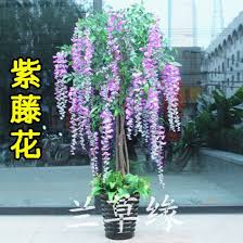 仿真植物仿真树紫藤花树室内外装饰绿植盆栽假树塑料花批发 plants