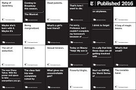 But mostly, it's really a fun game to have a great evening with your friends. Letter Of Complaint Cards Against Humanity The New York Times