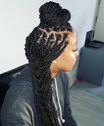 Divide that section into two, cross them over and grab the opposite ends. 50 Exquisite Box Braids Hairstyles That Really Impress