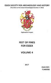 FEET OF FINES FOR ESSEX VOLUME4