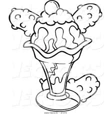 We don't know whether this list is closer to a recipe or an sec fi. Vector Of A Cartoon Ice Cream Sundae Outlined Coloring Page By Toonaday 21374
