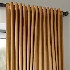 Find velvet curtains at macy's. Hpd Half Price Drapes Vpch Vet1211 120 Signature Extra Wide Velvet Blackout Curtain 1 Panel 100 X 120 Amber Gold Pricepulse