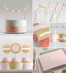 Rose gold bridal shower decoration ideas. Pink And Gold Bridal Shower Decoration Ideas Novocom Top