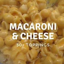 Make classic baked mac and cheese, using 2 1/2 cups cheddar in the sauce and replacing the gruyere with 3/4 cup crumbled blue cheese; 50 Macaroni And Cheese Topping Ideas Plus 4 Great Recipes Delishably