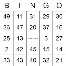 B i n g o. Numbered Bingo Cards Bingo Cards Printable Bingo Cards Bingo Printable