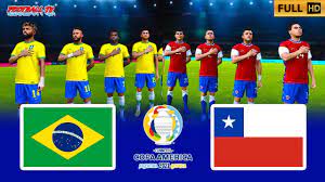 Este jueves 2 de agosto, chile recibe a brasil en el estadio monumental david arellano de. Pes 2021 Brazil Vs Chile Copa America 2021 Gameplay Pc Youtube