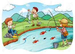 Download these free fishing clipart for your personal works and projects. Children Fishing At The River Royalty Free Cliparts Vectors And Stock Illustration Image 41626749
