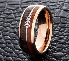 Tungsten Wedding Ring Wood Arrow Symbols Rose Gold 8mm Etsy In 2021 Mens Wedding Bands Tungsten Tungsten Wedding Rings Tungsten Mens Rings