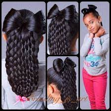 From The Talented Cynthia Would Probably Work For Flat Ironed Hair Not So Much For Natural Hair Little Girl Hairstyles Natural Hair Styles Kids Hairstyles