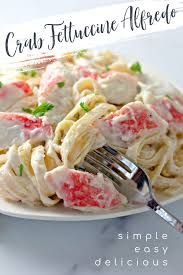 Crab Fettuccine Alfredo Alfredo Sauce Recipe Homemade Alfredo Sauce Recipe Easy Homemade Alfredo