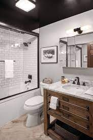 A large soaking tub or a glass shower with stone tile can also help you achieve an updated cabin look. Small Rustic Bathrooms 15 Fabulous Ideas For Everyone