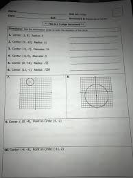 © © all rights reserved. Name Date Bell Unit 10 Circles Homework 8 Chegg Com