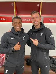 The dutch defender is set to miss the remainder of the campaign after his terrible injury in the merseyside derby. Liverpool Dressing Room S Reaction To Gini Wijnaldum S Last Liverpool Game Mirror Online