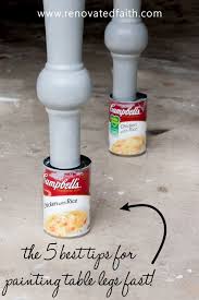 How To Paint Table Legs Paint Curvy Furniture Legs The Easy Way Stained Table Furniture Legs Painted Table