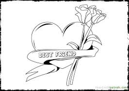 Size this image is 32831 bytes and the resolution 365 x 512 px. Coloring Pages Of Two Best Friends Best Friends Coloring Page Coloring Home