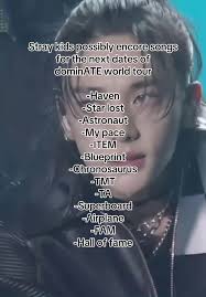 Stray Kids June 10 Song List