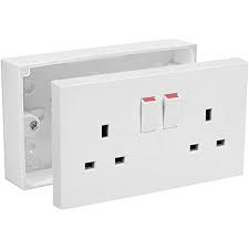Check spelling or type a new query. Axiom 13a Double White Switched Socket Double Surface Mount 25mm Pattress Box 2 Gang Set Electrical Outlets 1 Amazon Co Uk Diy Tools