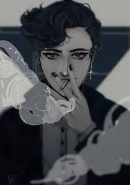 Michael the Curly Goth by AweeART