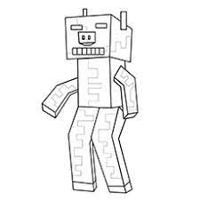 Minecraft zombie pigman colouring pages. 37 Free Printable Minecraft Coloring Pages For Toddlers