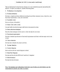Guidelines For Sad 1 System Analysis And Design Chegg Com