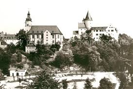Krumlov castle in český krumlov, south bohemia, held from 1719 to 1947; Ak Ansichtskarte Schwarzenberg Erzgebirge Schloss Und Kirche Kat Schwarzenberg Nr Kc71476 Oldthing Ansichtskarten Sachsen
