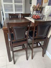 Modern, wood, round, and small dining tables. Harlow 5 Piece Pub Table Chair Set Big Lots