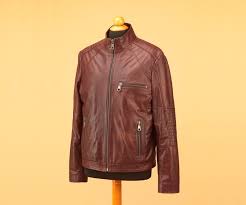 Brown Men Leather Jacket With Thick Zippers Leather Jacket Men Brown Leather Jacket Men Jackets Men Fashion