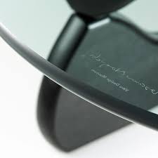 Materials & finishes varnished solid wood base in either maple, black ash or walnut with a 19mm glass top with rounded edges. Vitra Noguchi Nordic New