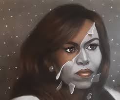 Michele Unmasked 15x22 Laurie Cooper Original Artwork