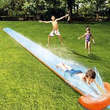 Wasserrutsche H2ogo 549x82cm Mit Gepolstertem Endbecken Wasserrutsche Wasserrutschbahn Baby Planschbecken