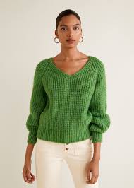 Kalin Orgulu Kazak Kadin Mango Turkiye In 2020 Knitting Women Sweater Textured Knit Sweater Chunky Knits Sweater