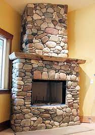Get the wow factor with our distinctive cosmo gas fireplace insert. River Rock Corner Fireplace Www Pixshark Com Fireplace Facing Fireplace Design Rock Fireplaces