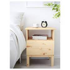 Crafted from metal, the base boasts a gold finish for a glint of glamour. Tarva Nightstand Pine 187 8x243 8 Ikea