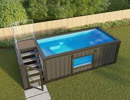 How To Build A Shipping Container Swimming Pool Modern Home Backyard Pool Landscaping Backyard Pool Small Backyard Pools
