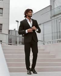 How to wear brown shoes with a black suit or trousers. Black Suit With Chelsea Boots Outfits 34 Ideas Outfits Lookastic