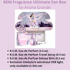Bringing you irresistibly fresh and succulent scents of floral combinations, intertwined warmth from silky notes of vanilla and a dash of. Rem Fragrance Ultimate Fan Box Set By Ariana Grande Health Beauty Perfumes Nail Care Others On Carousell